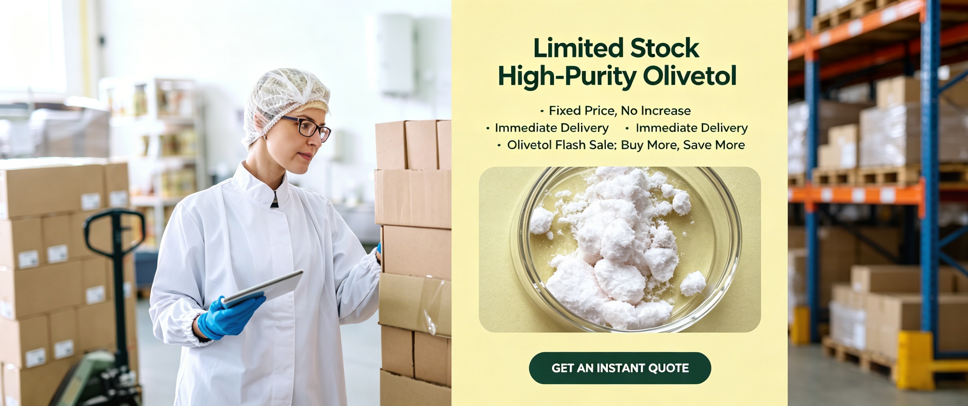 Olivetol Promotion from Qixiolivetol.com